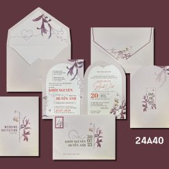 Thiệp cưới 24A40 - Thơm