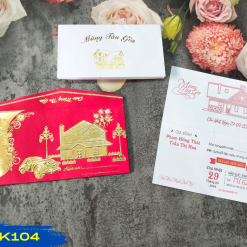 Thiệp tân gia TG-K104 – Đỏ nhung